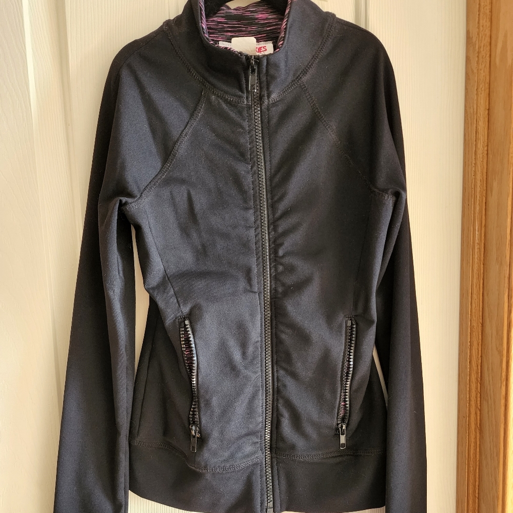 Purple Pixies Black Active Jacket Child Small